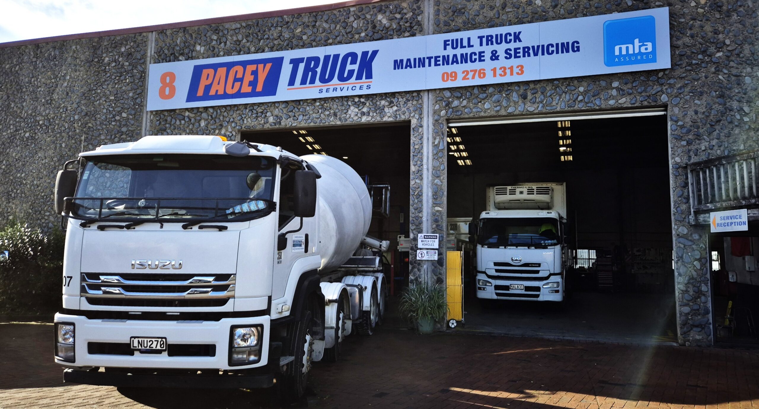 Pacey Truck Services Workshop Exterior